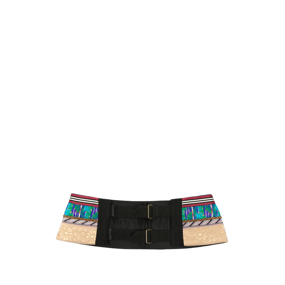 Dries Van Noten Floral-embroidered Belt