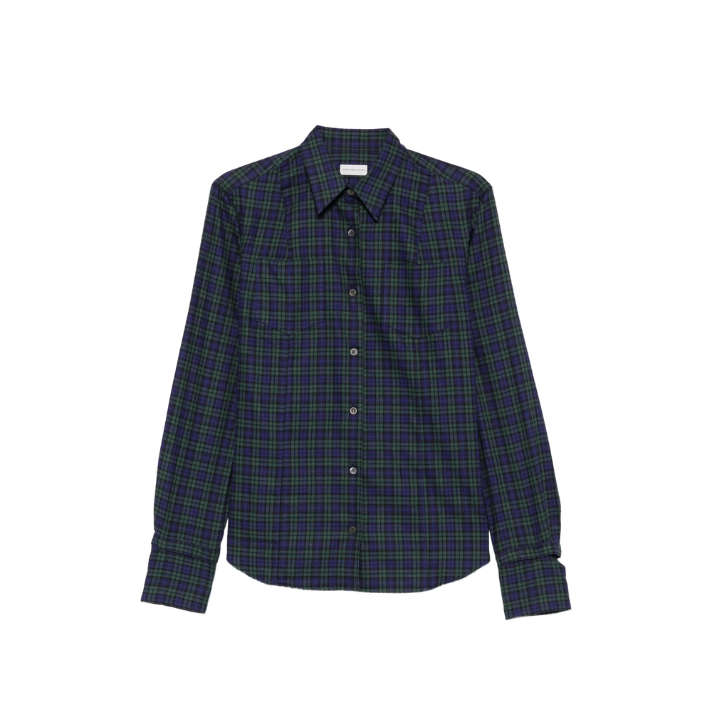 Tartan-Check Button-Up Shirt