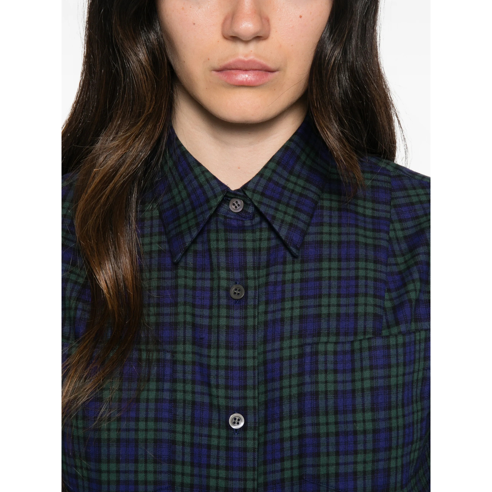 Tartan-Check Button-Up Shirt