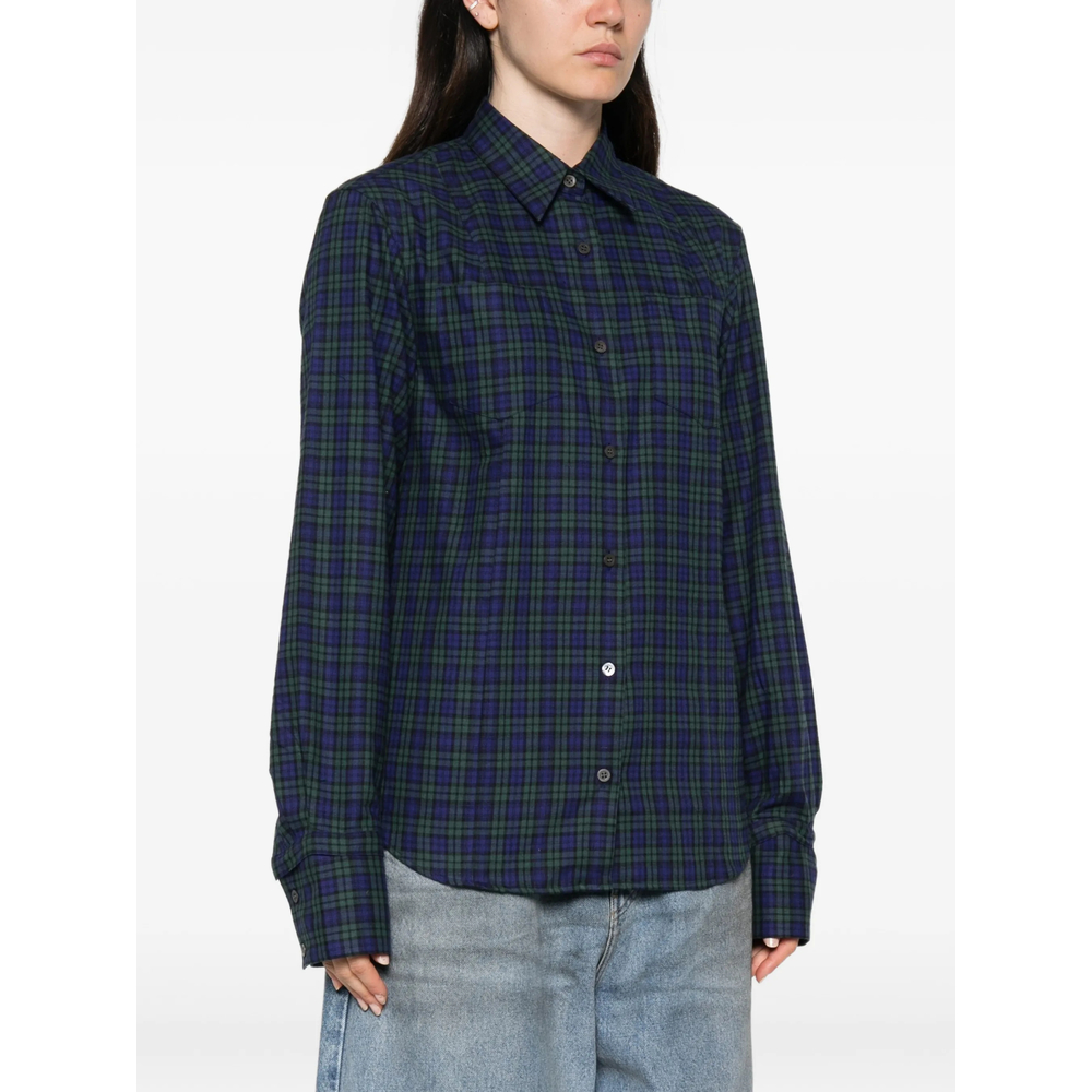 Tartan-Check Button-Up Shirt