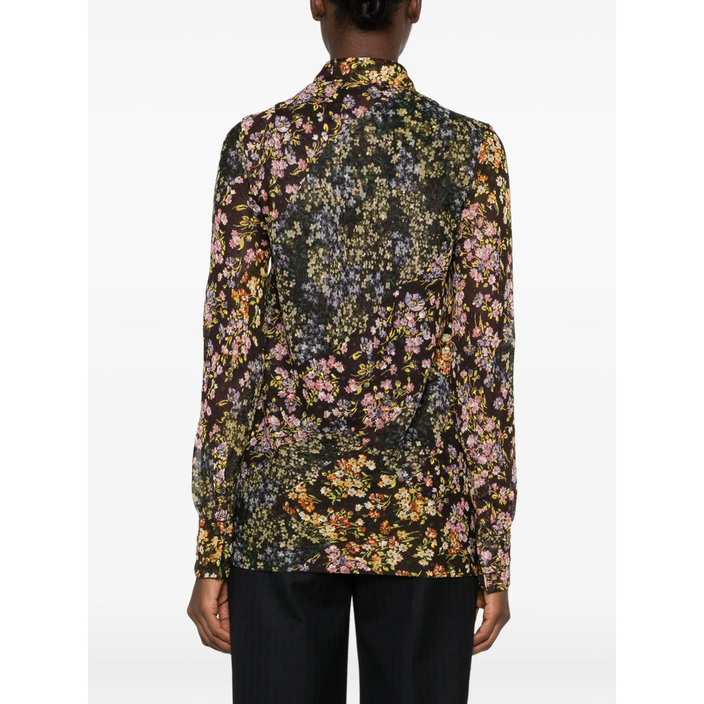 Floral-Print Long-Sleeve Shirt