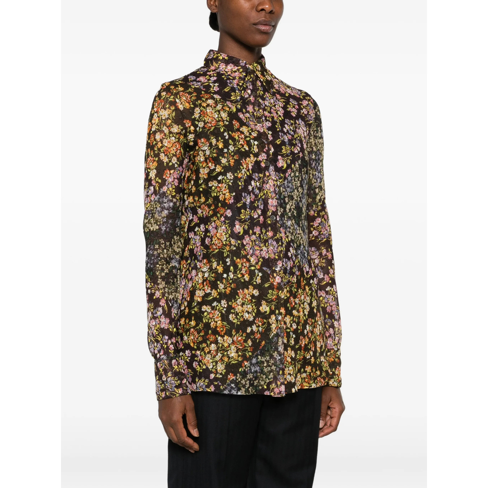 Floral-Print Long-Sleeve Shirt