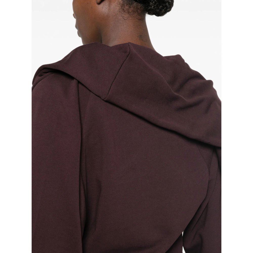 Draped Raglan-Sleeve Sweater