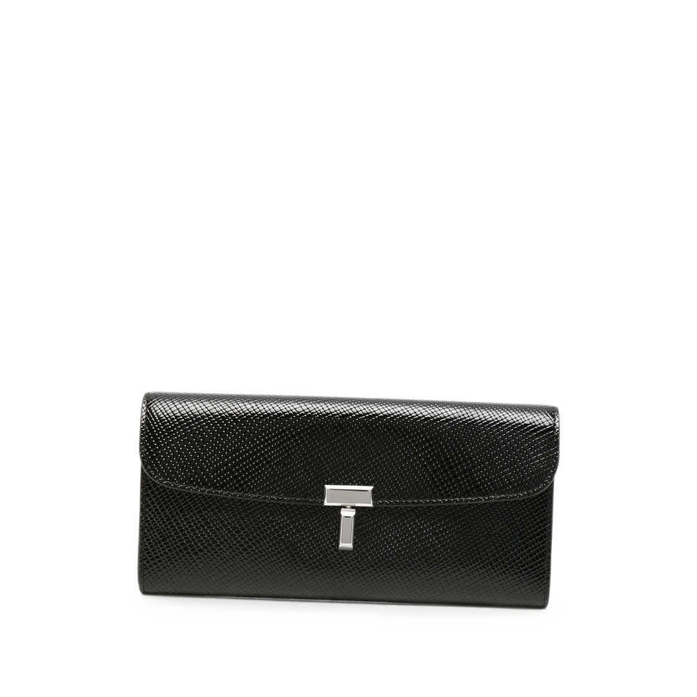 Totême T-lock Wallet In Black