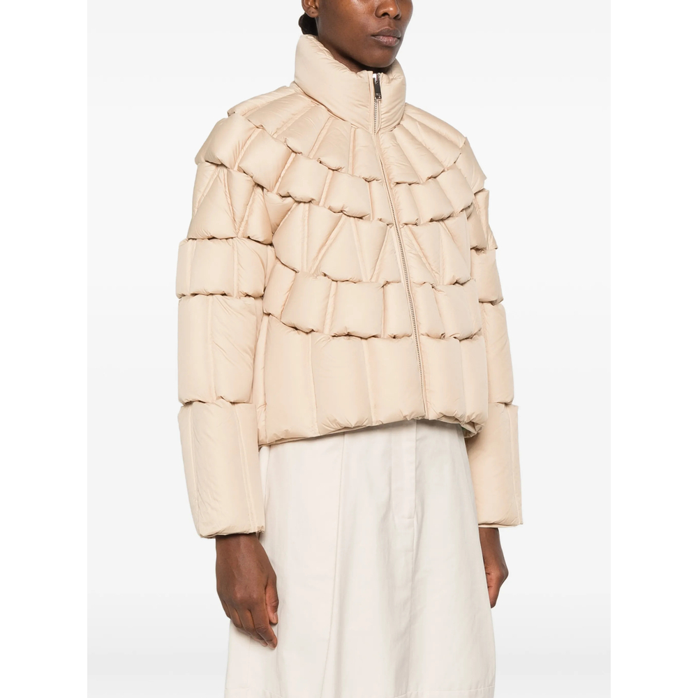 Quilted High-Neck Jacket