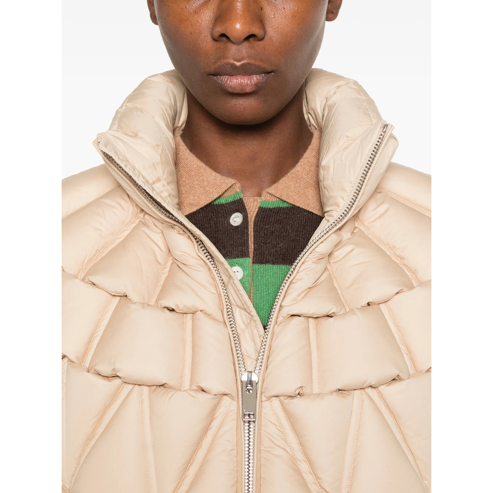 Quilted High-Neck Jacket