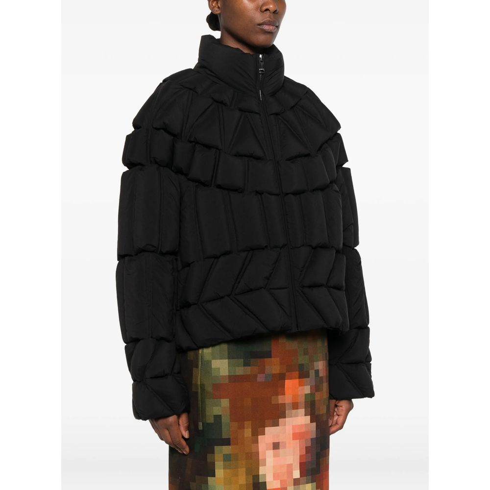 Quilted High-Neck Jacket