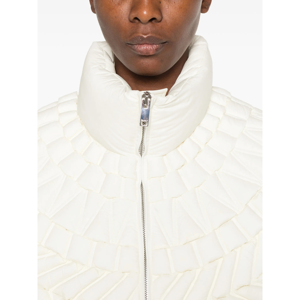 Geometric-Quilted Padded Jacket