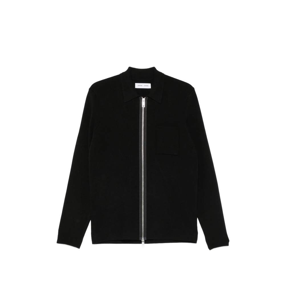 Samsøe Samsøe Zip-Up Chest-Pocket Cardigan