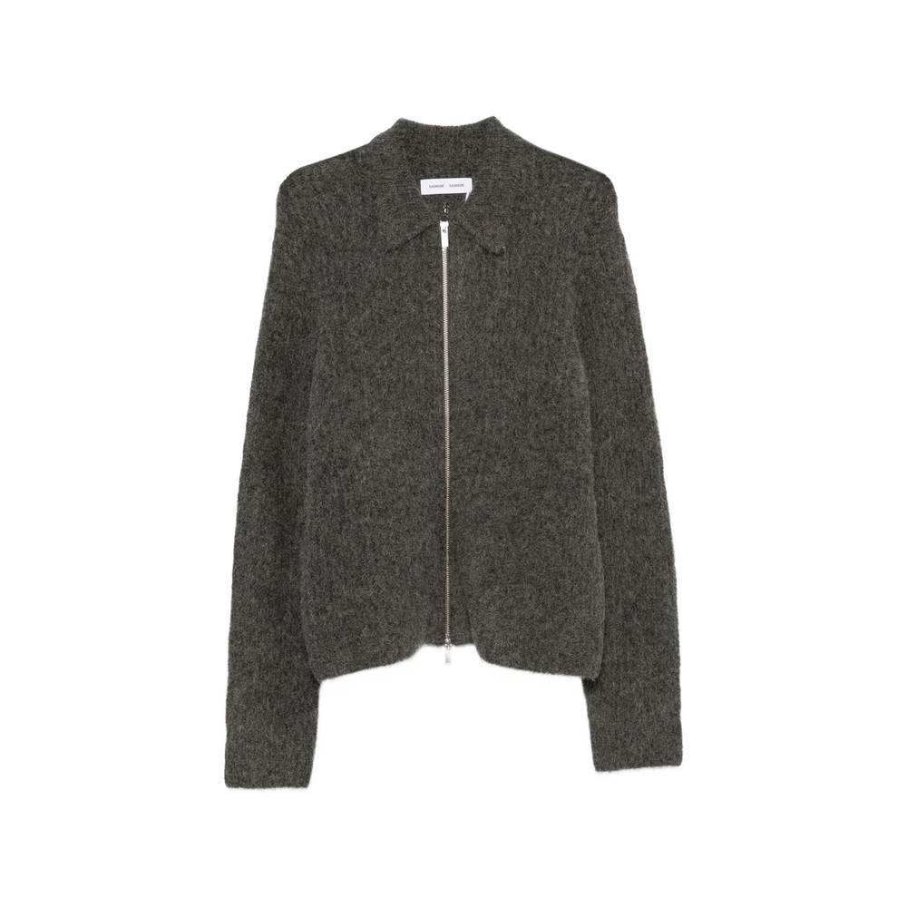 Samsøe Samsøe Zip-Up Collared Cardigan