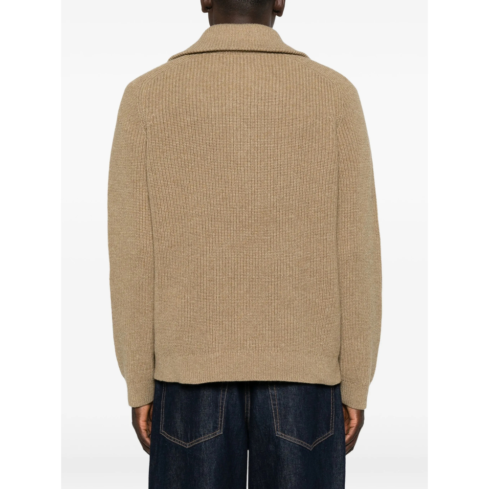 Samsøe Samsøe Sarick Ribbed-Knit Quarter-Zip Sweater
