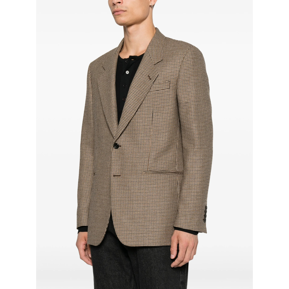 Houndstooth-Pattern Blazer