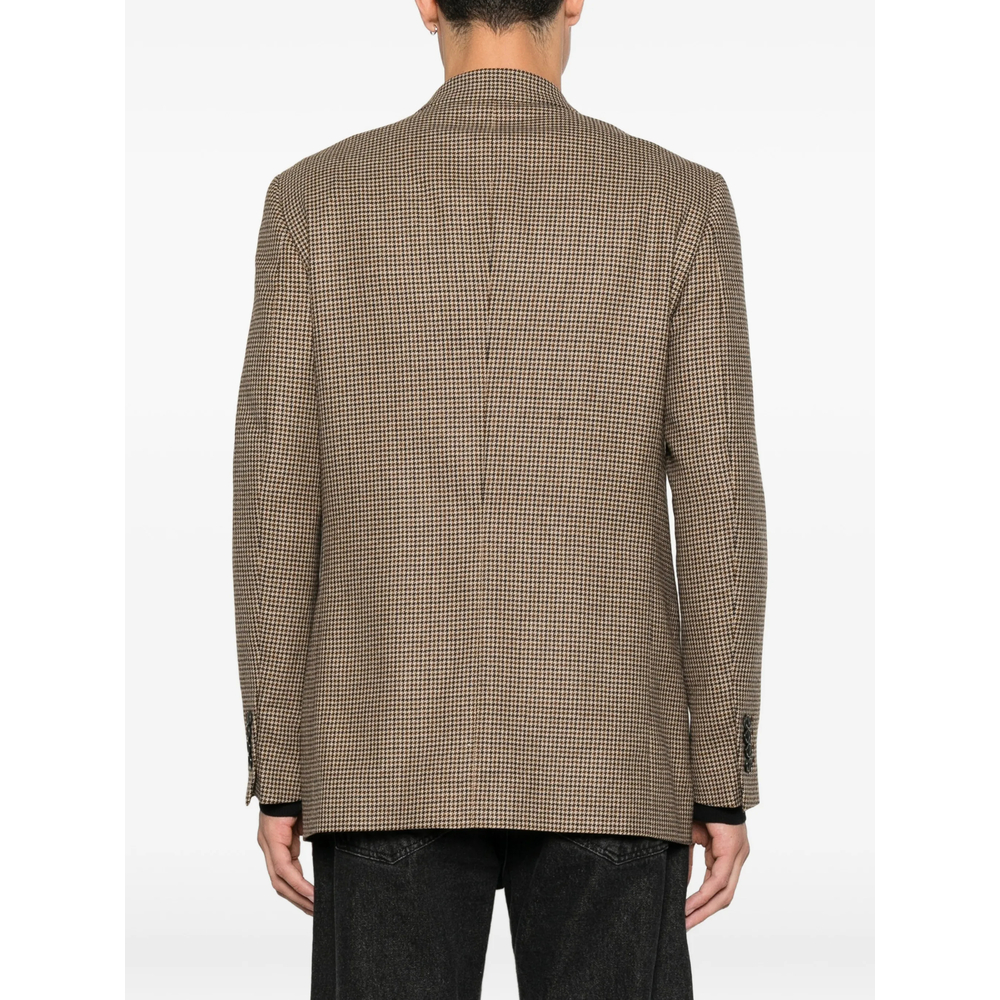 Houndstooth-Pattern Blazer
