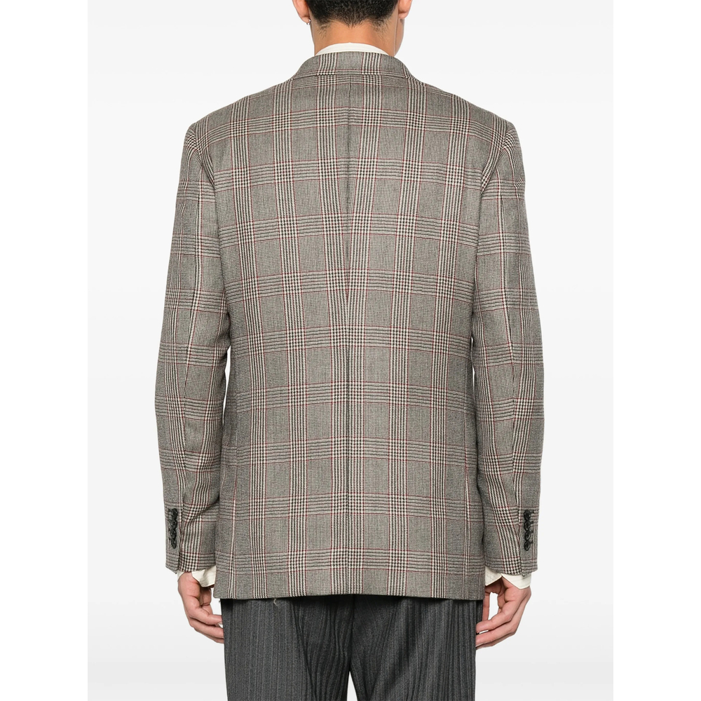 Prince Of Wales Check Single-Breasted Blazer