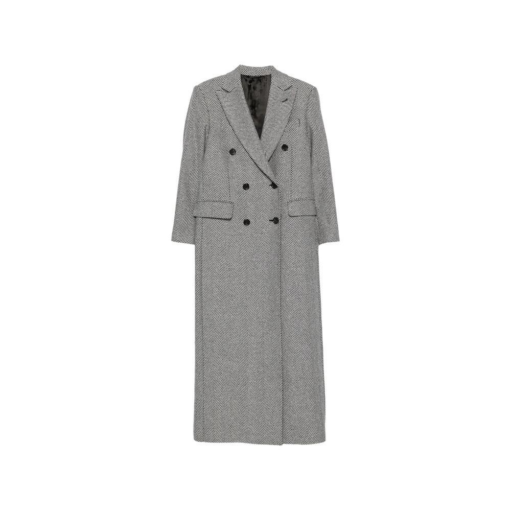 Eraldo Herringbone Double-breasted Coat