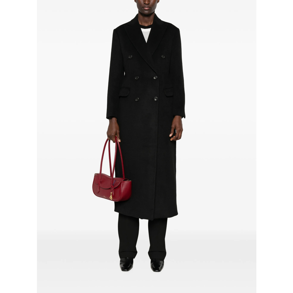 Double-Breasted Peaked-Lapels Coat