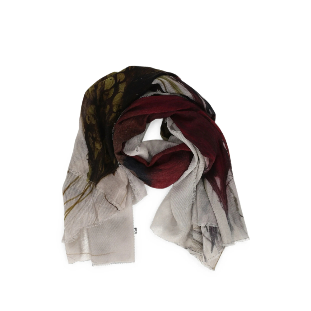 Faliero Sarti Protea Frayed-edge Scarf