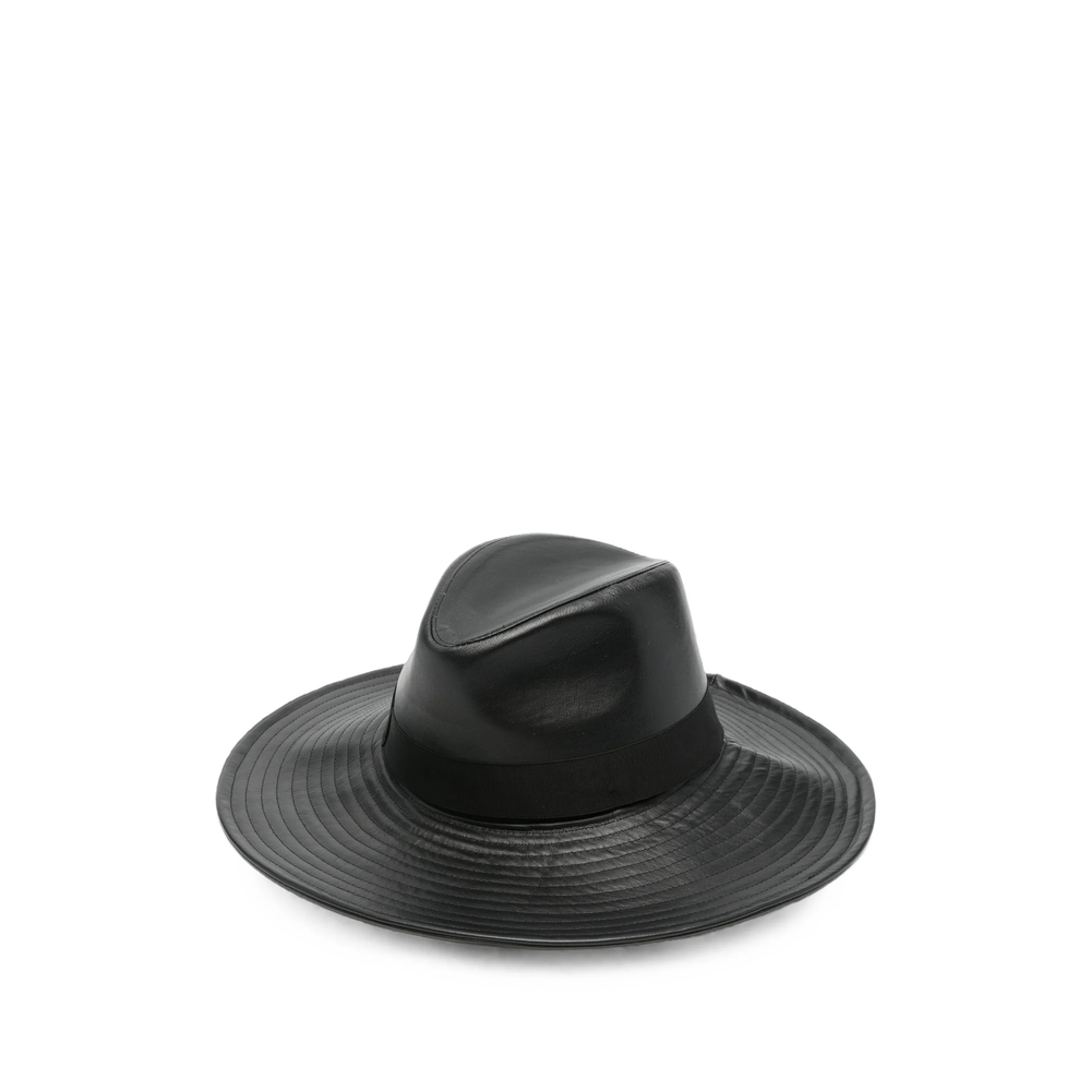 Borsalino Sophie Leather Fedora Hat