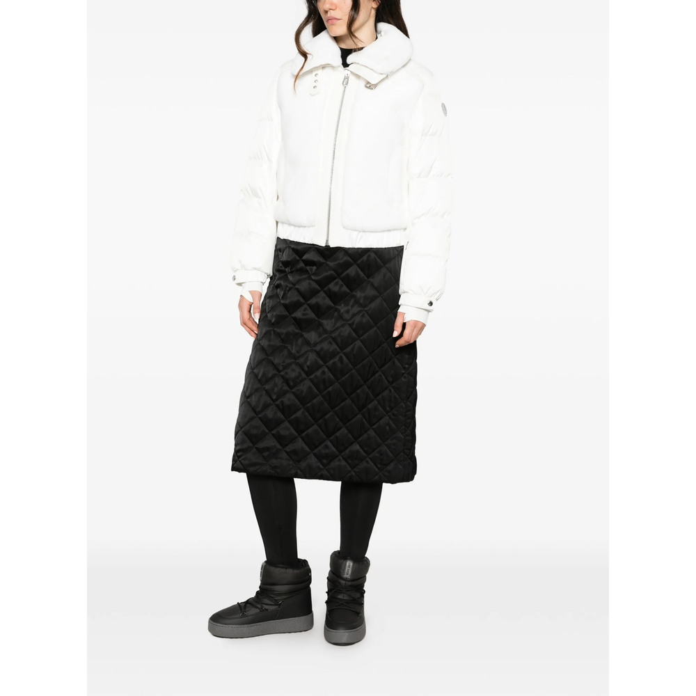 Lenagima Faux-Fur Panelled Quilted Jacket