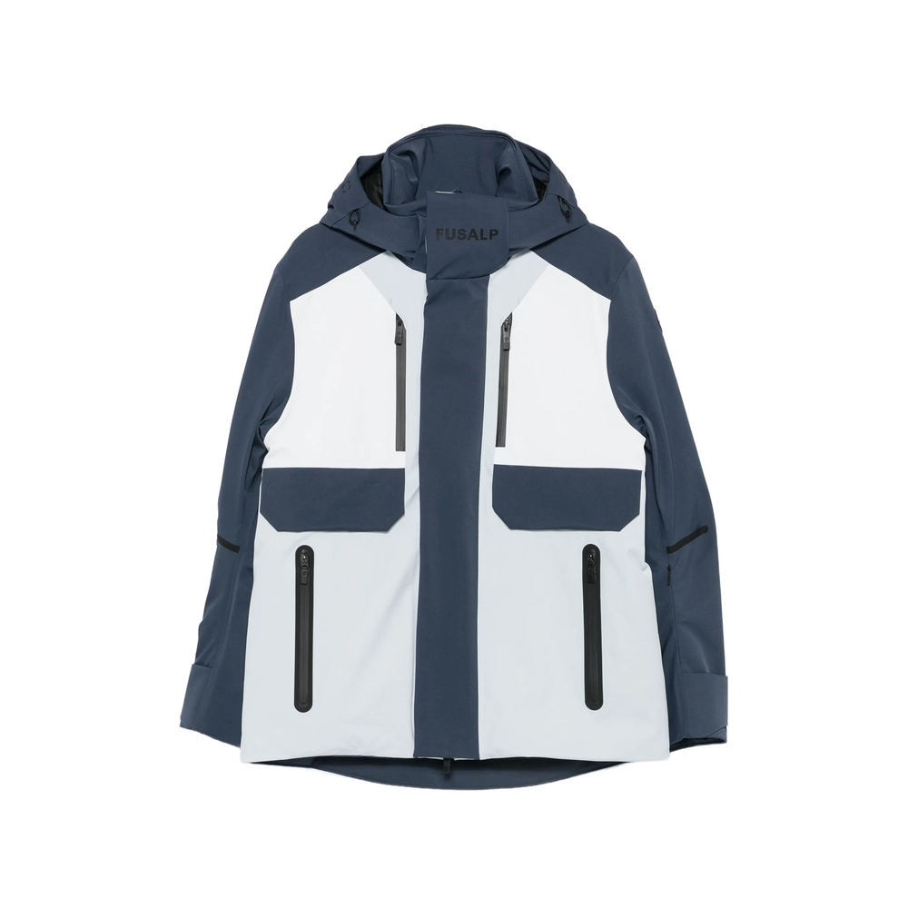 John Colour-Block Hooded Ski Jacket