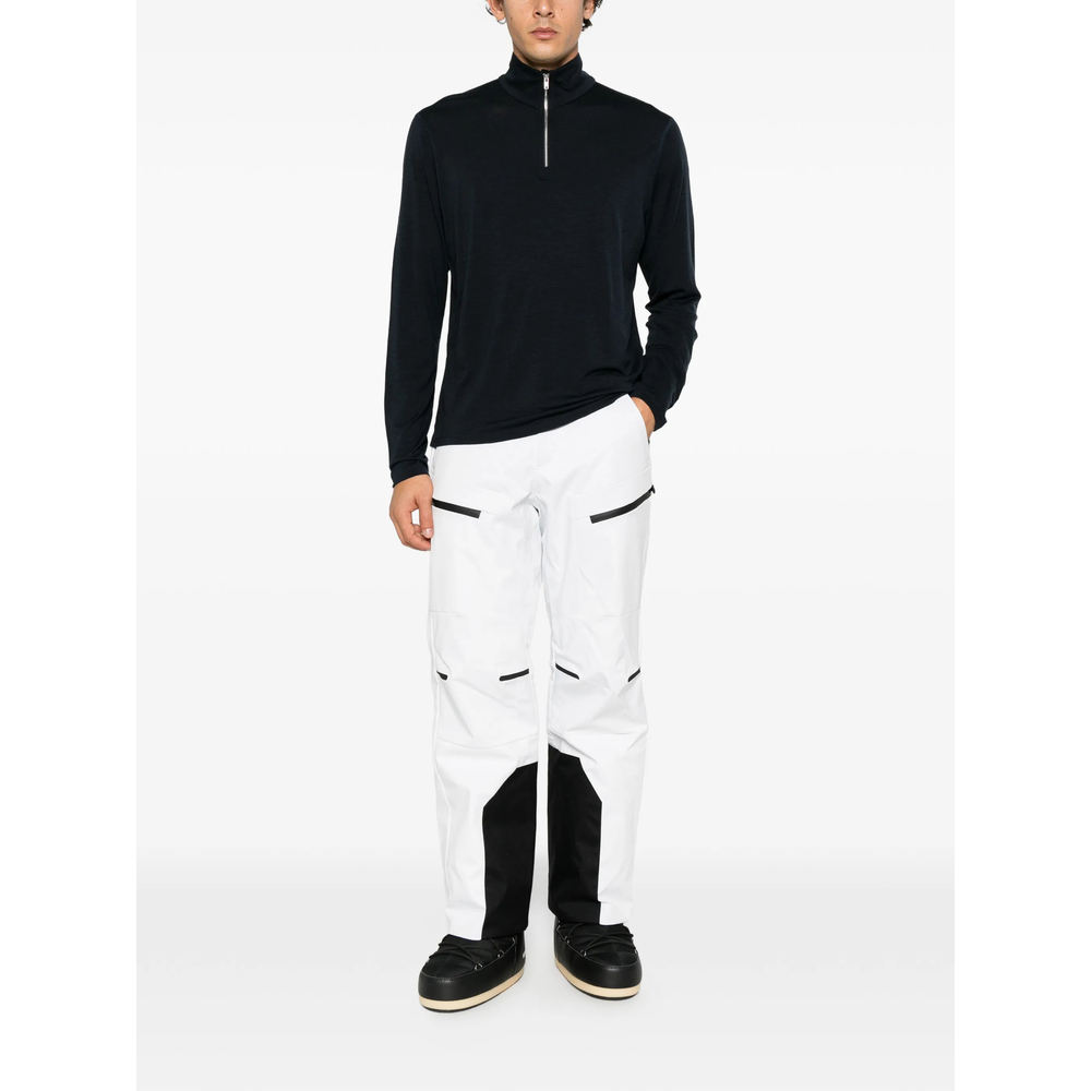 Quarter-Zip High-Neck Sweater