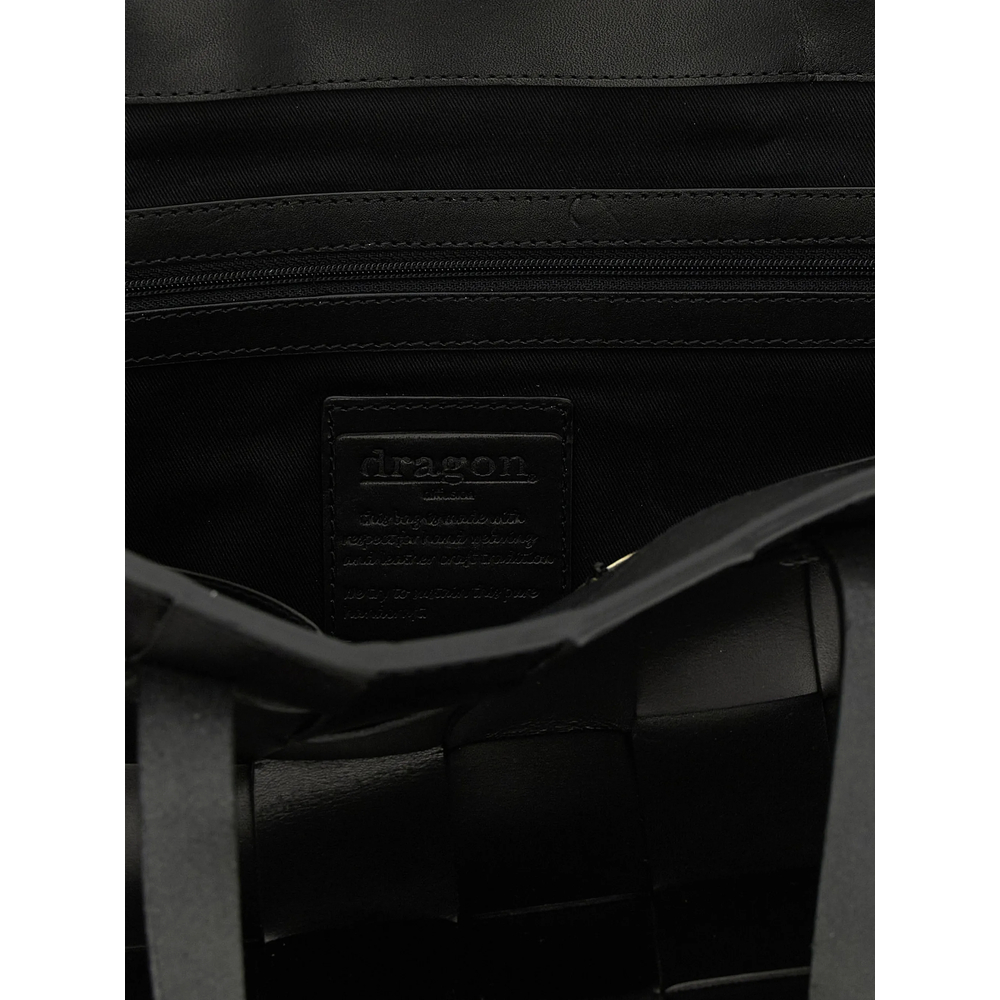 Japan Tote Black W/ Flat Handles
