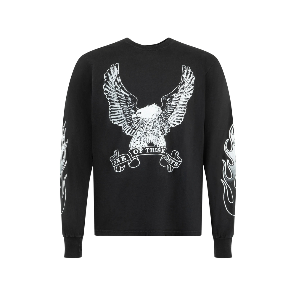 One Of These Days Graphic-print Long-sleeve T-shirt