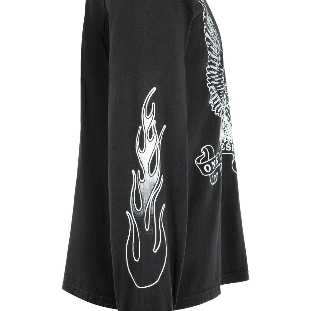 Graphic-Print Long-Sleeve T-Shirt