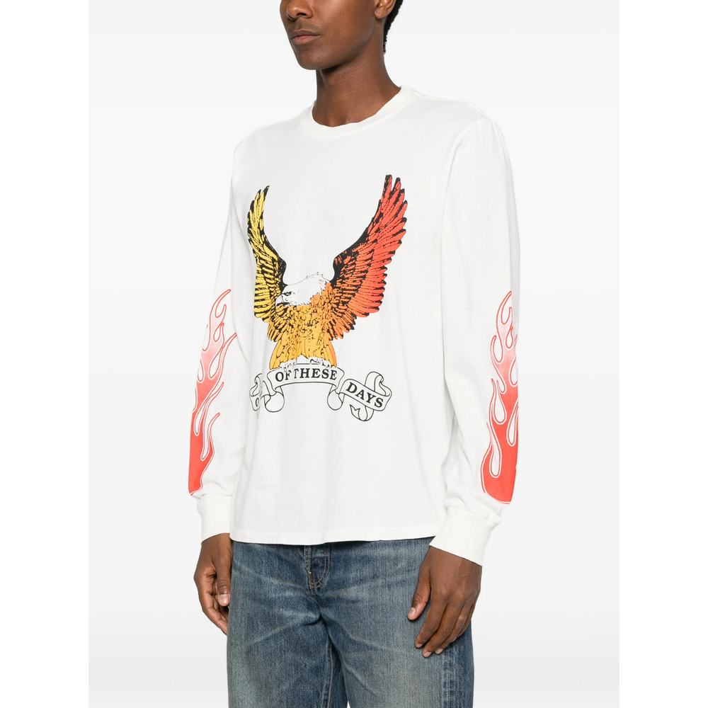 Eagle-Print Long-Sleeve T-Shirt