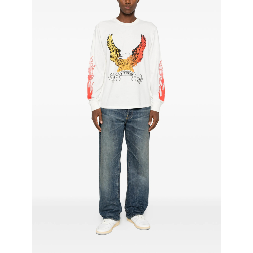 Eagle-Print Long-Sleeve T-Shirt
