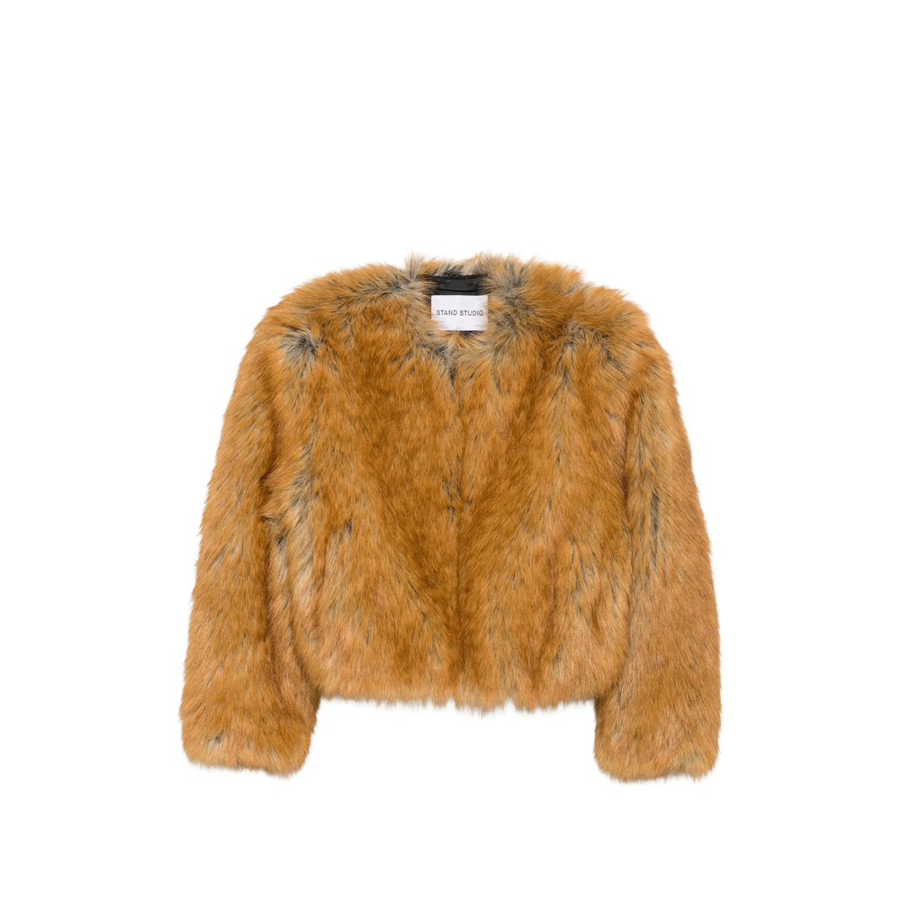 Stand Karly Cropped Faux-Fur Jacket