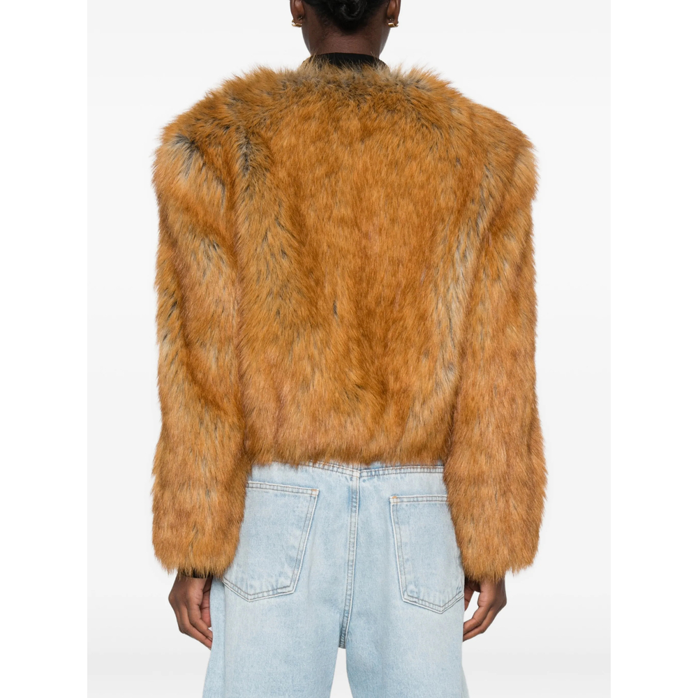Stand Karly Cropped Faux-Fur Jacket