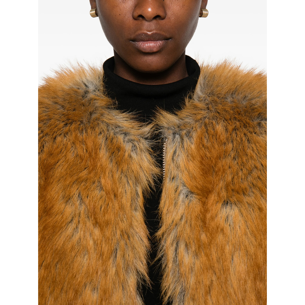 Stand Karly Cropped Faux-Fur Jacket