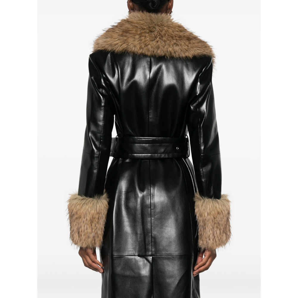 Stand Estella Faux-Fur Belted Coat