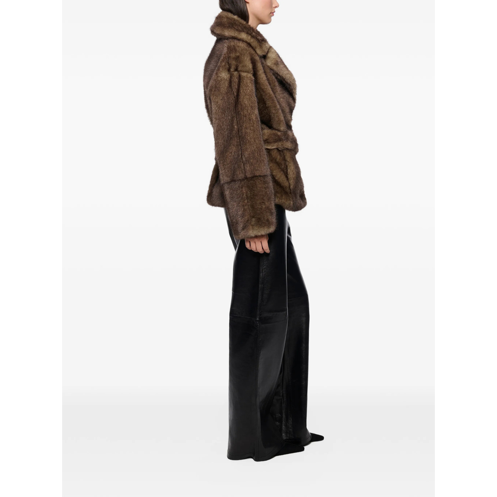 Stand Silena Faux-Fur Belted Jacket