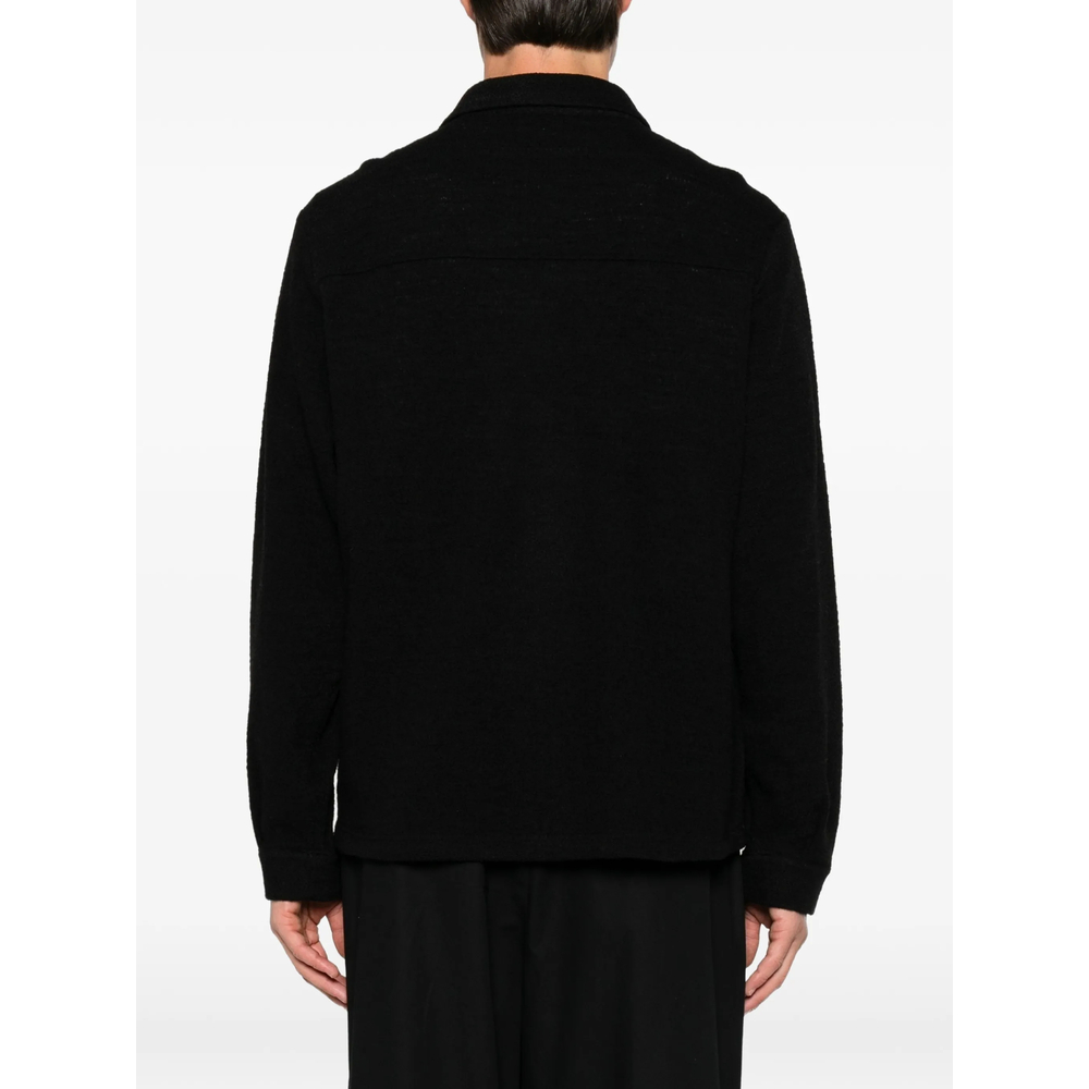 Zip-Up Collared Cardigan