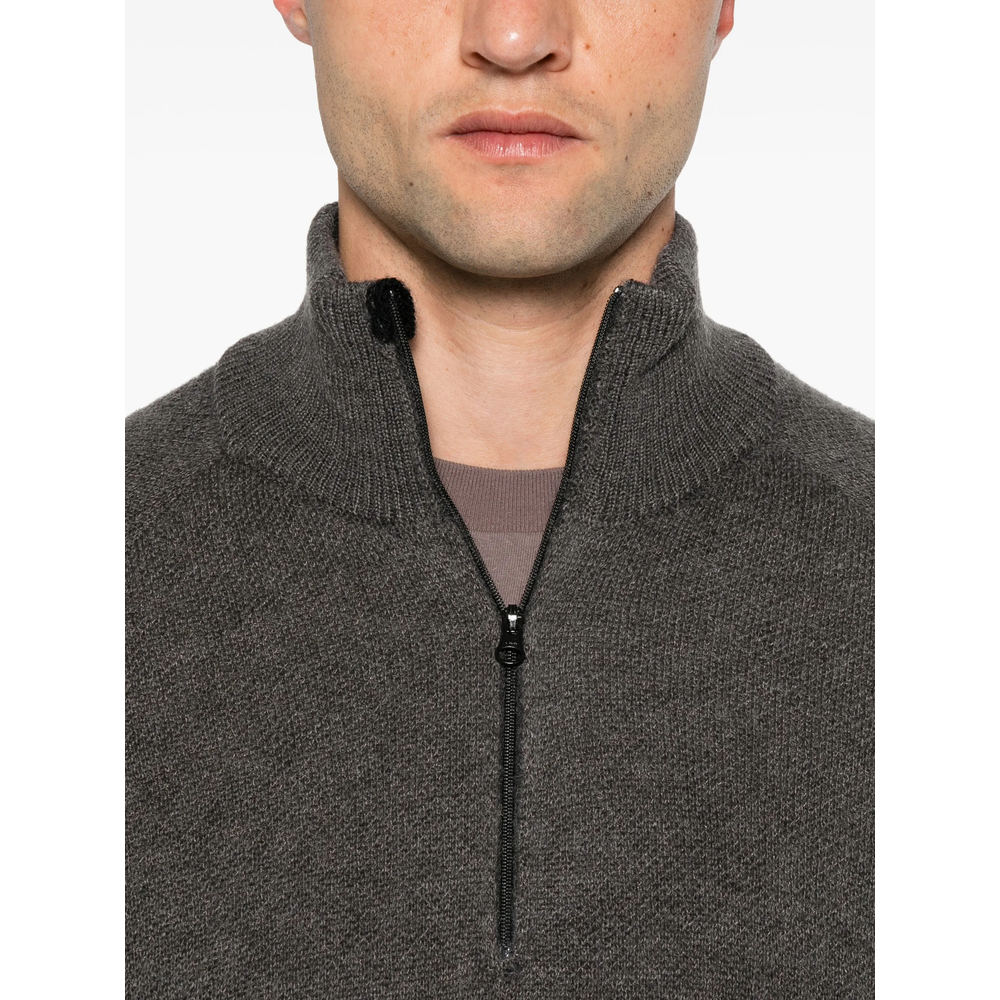 Half-Zip Raglan-Sleeve Sweater