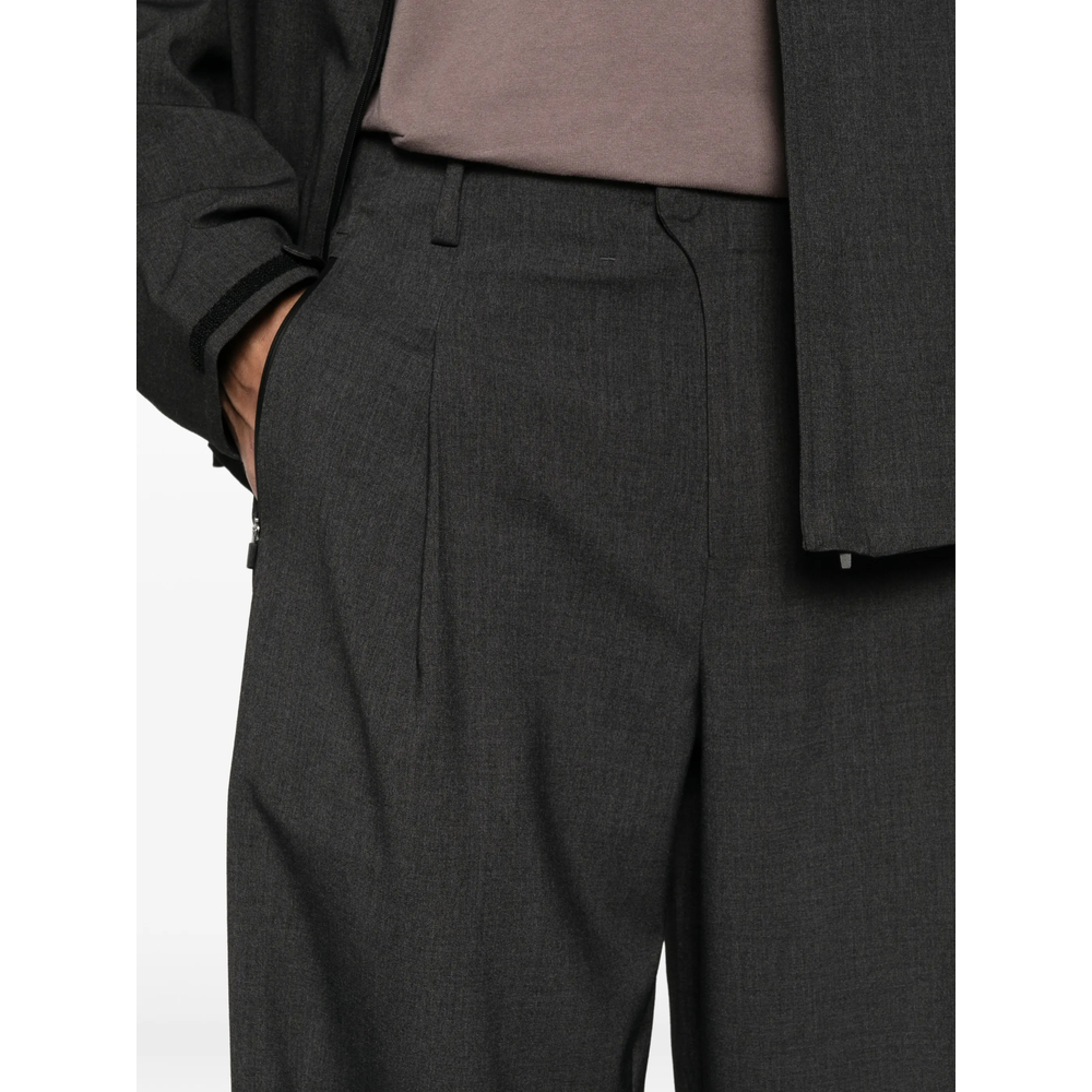 Pleated Wide-Leg Trousers
