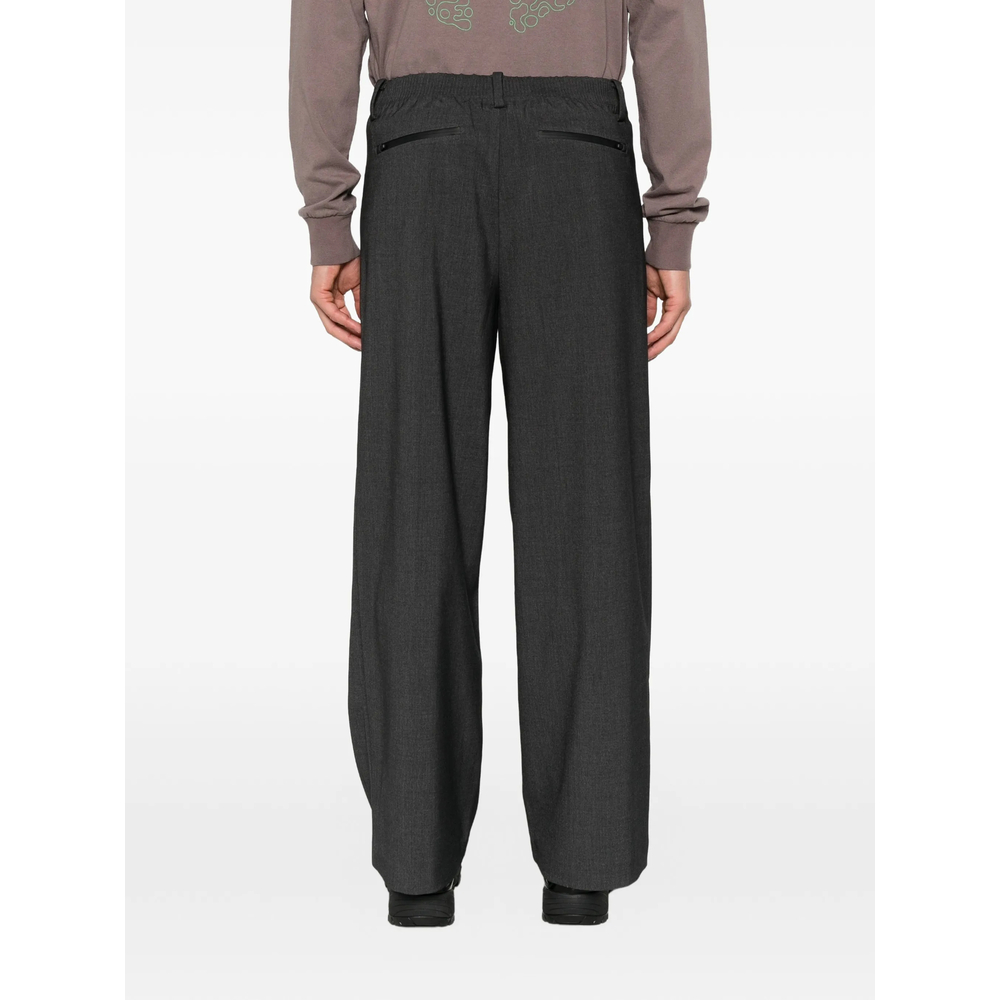 Pleated Wide-Leg Trousers