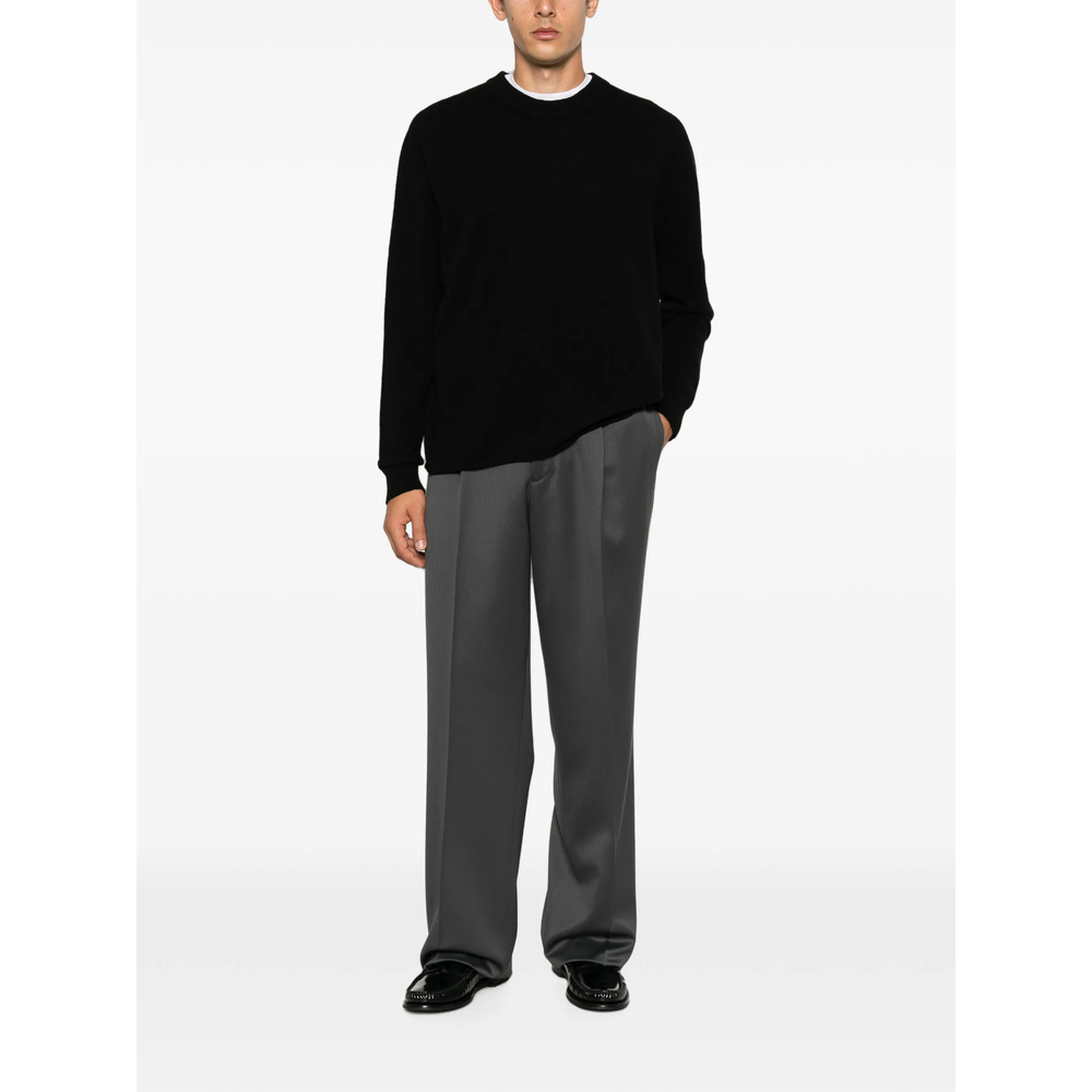 Crew-Neck Ribbed-Trim Sweater
