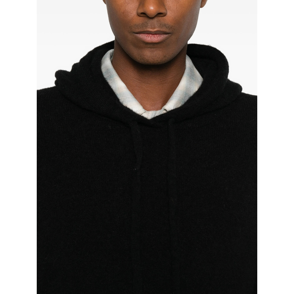Drawstring Knitted Hoodie