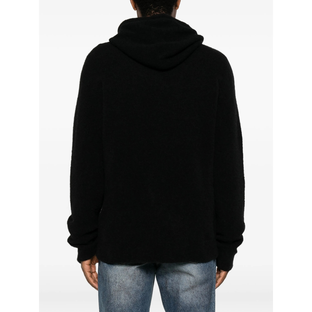 Drawstring Knitted Hoodie