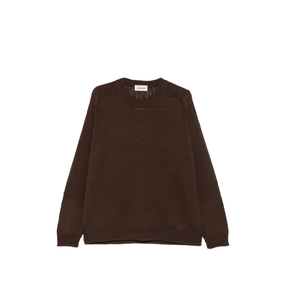 Atomo Factory Crew-neck Sweater In Brown