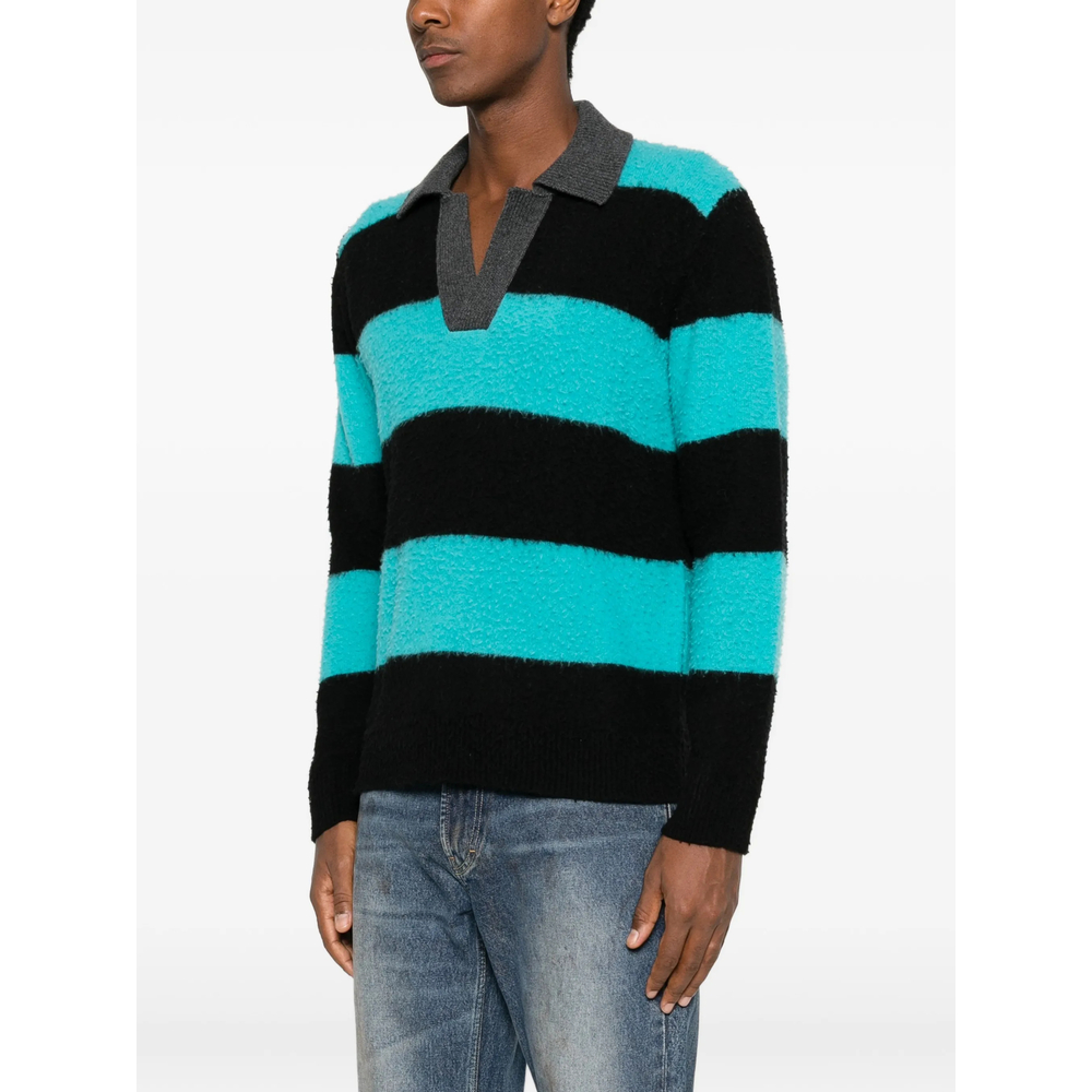 Striped Textured Polo Shirt