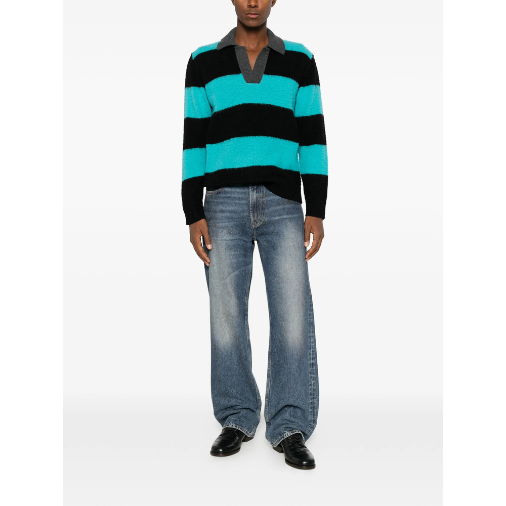 Striped Textured Polo Shirt