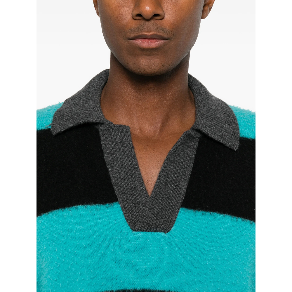 Striped Textured Polo Shirt
