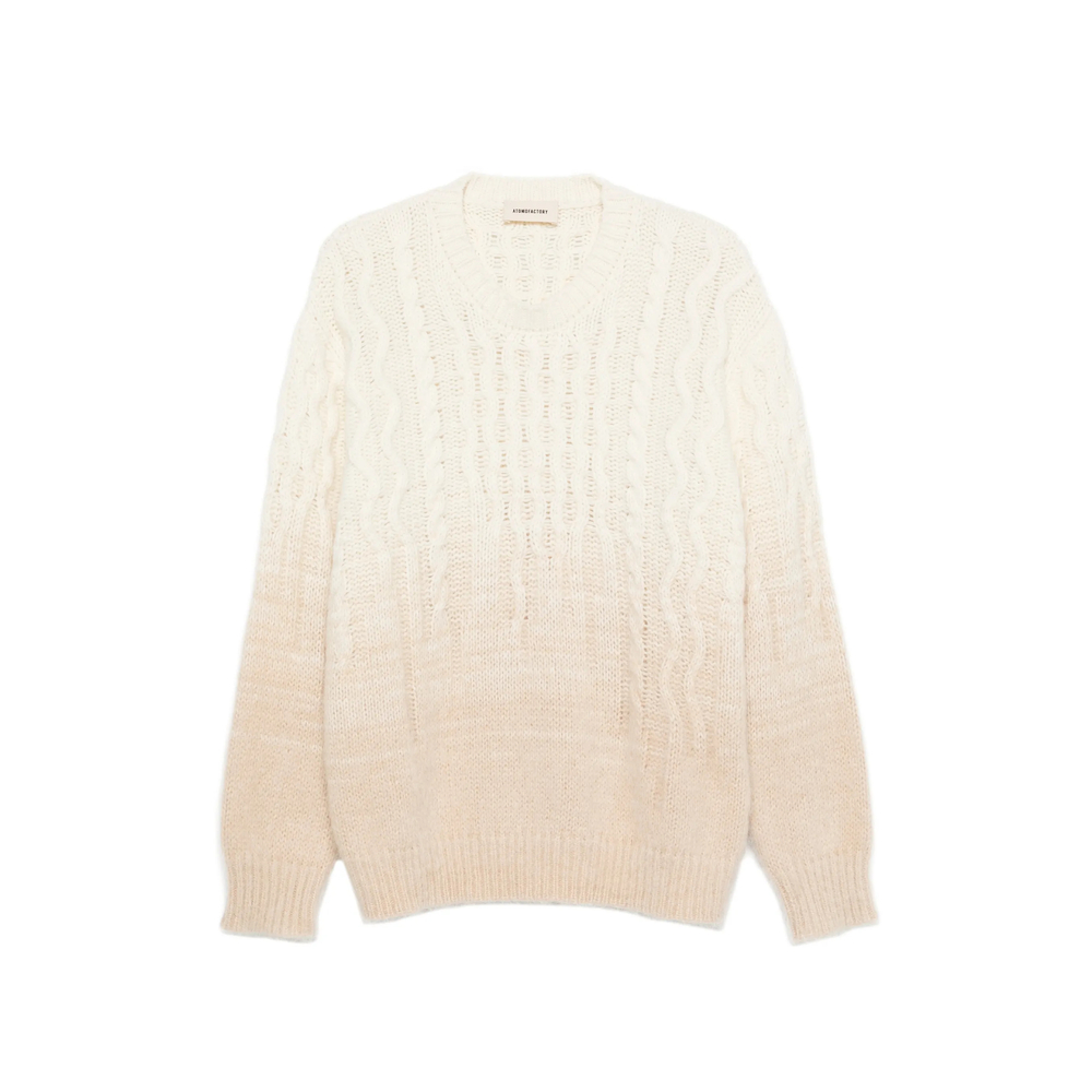 Atomo Factory Cable-knit Ombré-effect Sweater