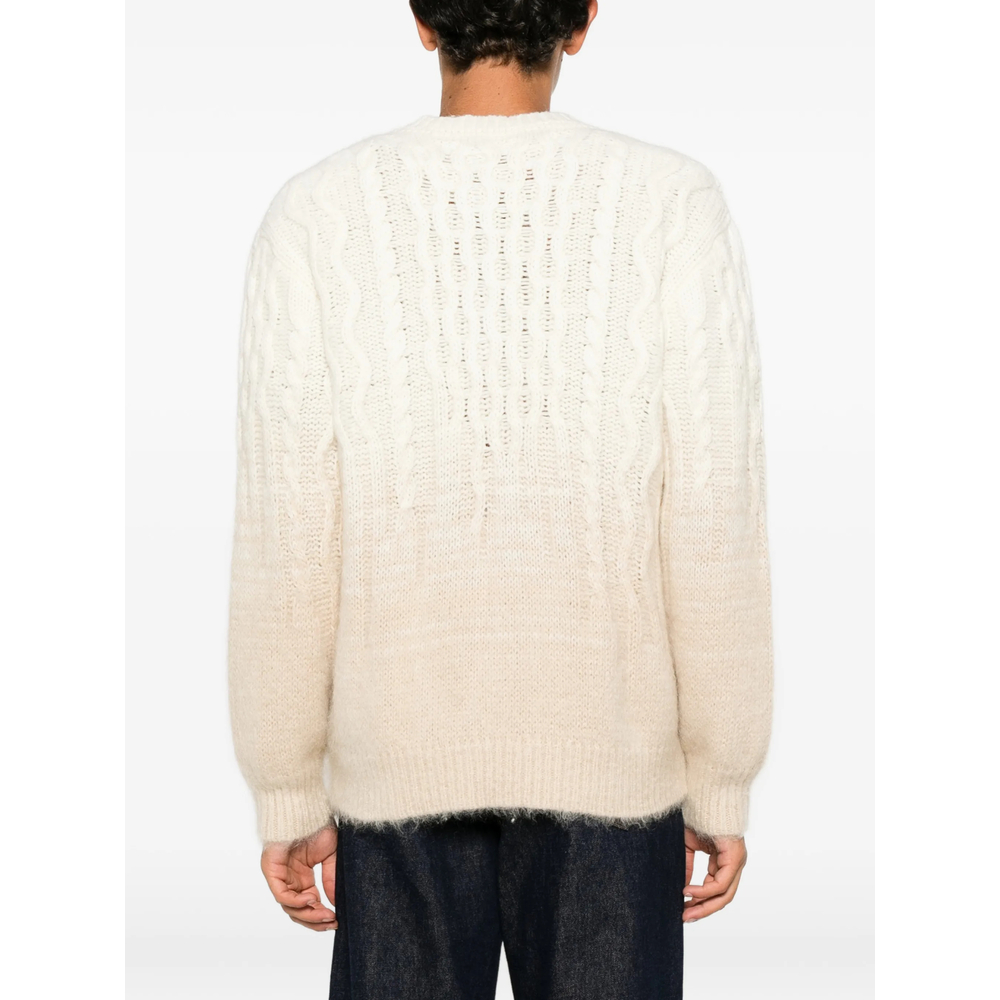 Cable-Knit Ombré-Effect Sweater