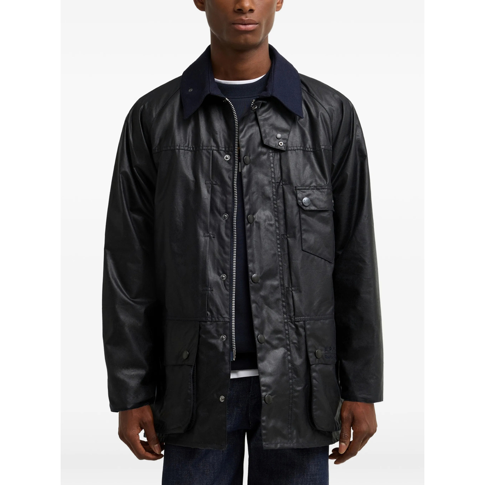 Barbour X A. P.C. Waxed-Cotton Hooded Jacket