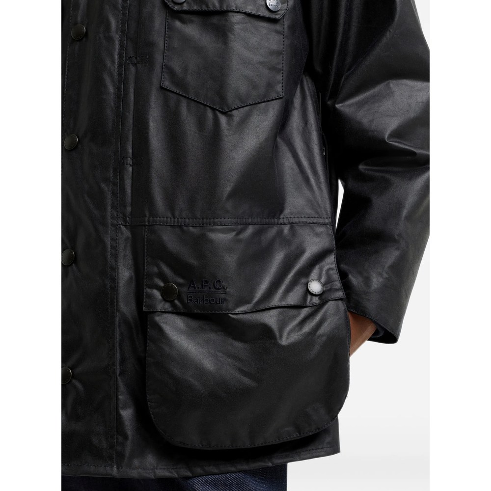 Barbour X A. P.C. Waxed-Cotton Hooded Jacket